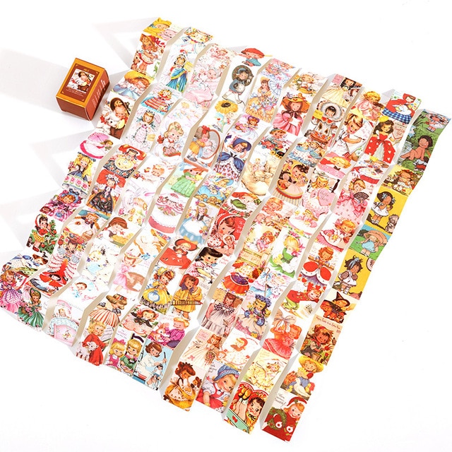 100pcs Vintage Textured Paper Material Paper-JournalTale