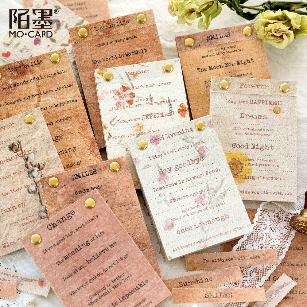 Vintage English Text Material Paper-JournalTale