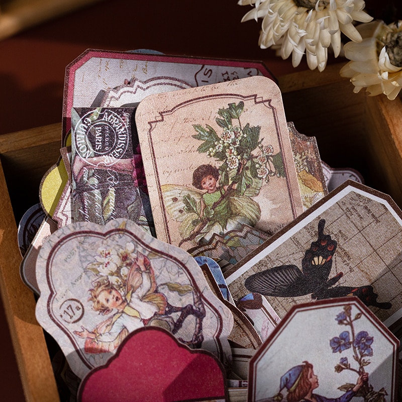 60pcs/box Vintage Stationery Stickers Retro Diary Planner-JournalTale