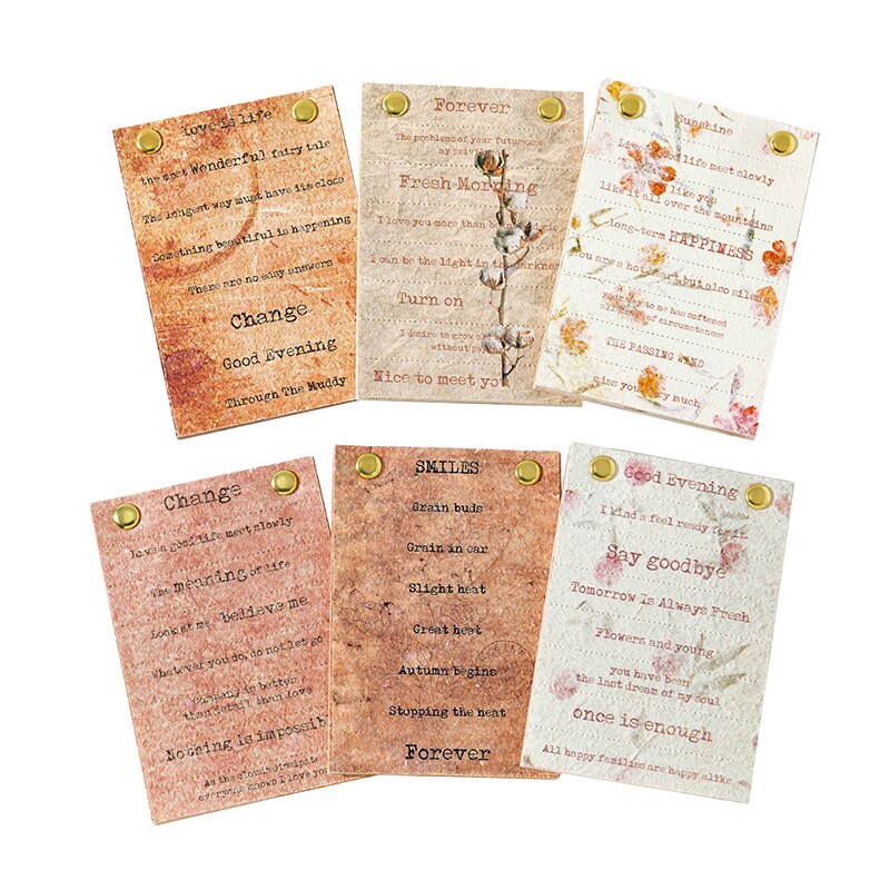 Vintage English Text Material Paper-JournalTale
