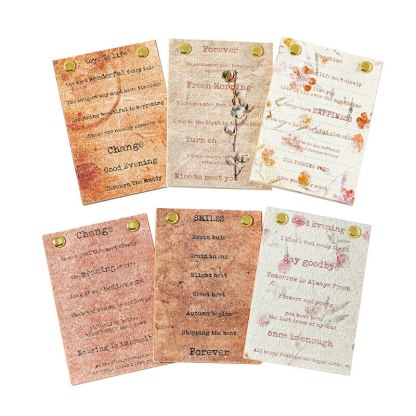 Vintage English Text Material Paper-JournalTale