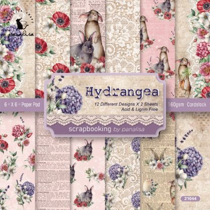 24 Sheet Vintage Flower Scrapbooking Material Paper-JournalTale