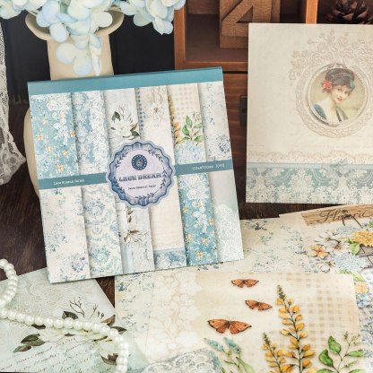 30sheets/pack Aesthetics Lace Decor Paper Light Paper-JournalTale