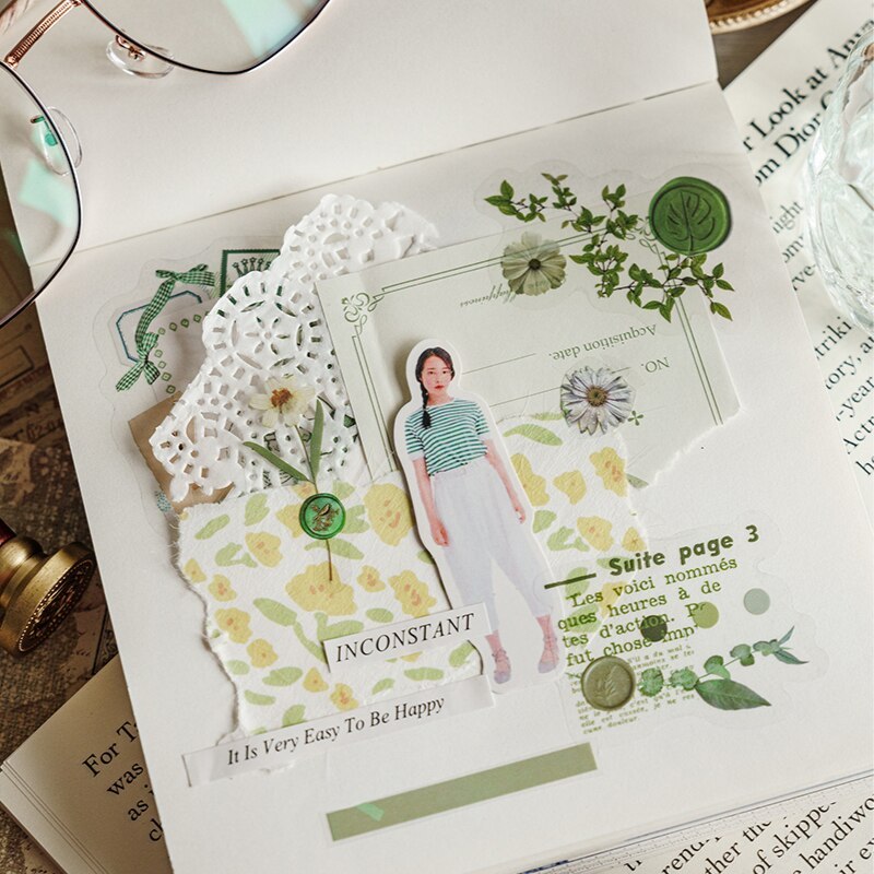 30pcs/1pack Stationery Stickers Vintage Character Series Stickers-JournalTale