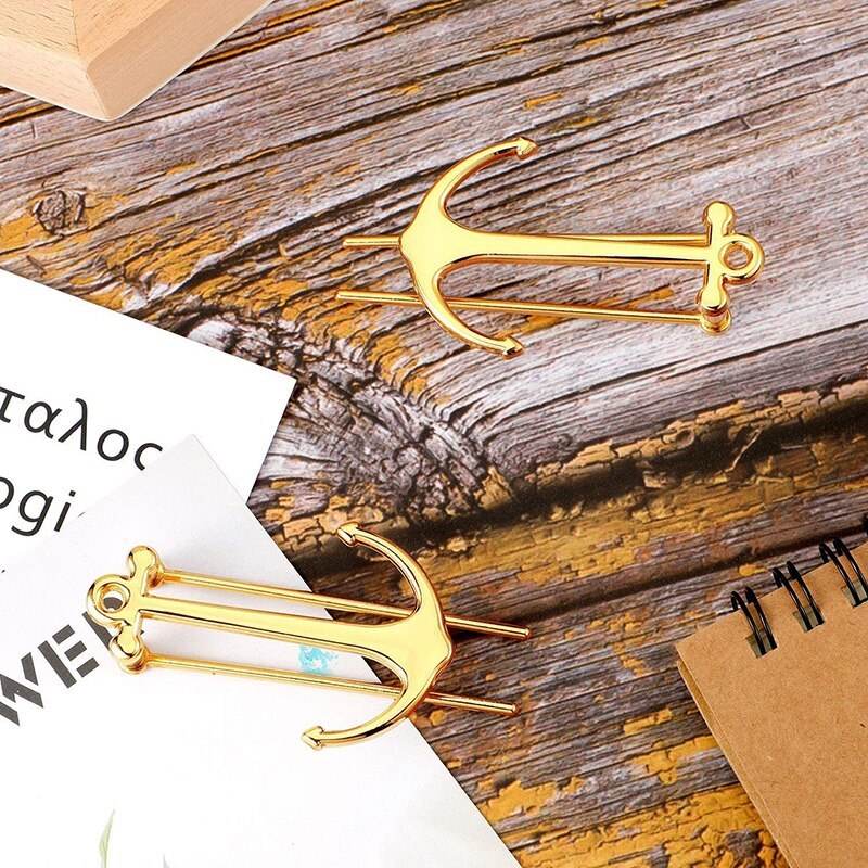 Metal Anchor Bookmark Creative Page Holder Clip-JournalTale