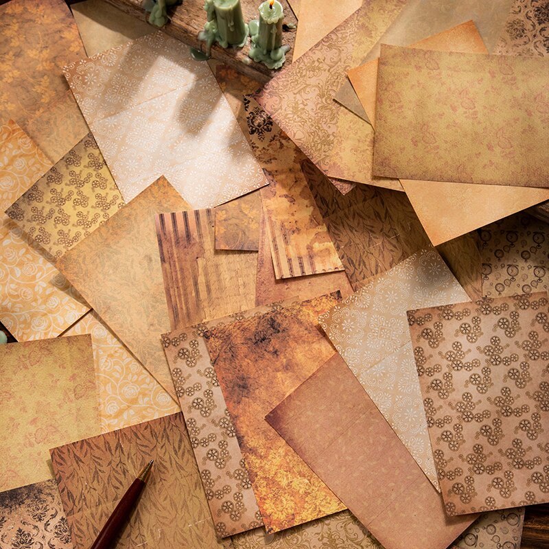 60pcs/lot Vintage Texture Craft Paper-JournalTale