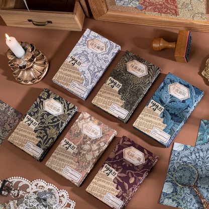 60pcs Vintage Floral Scrapbooking Decor Papers-JournalTale