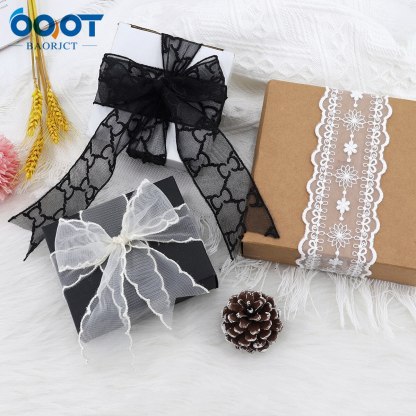 1Yards Mesh Embroidered Lace Ribbon-JournalTale