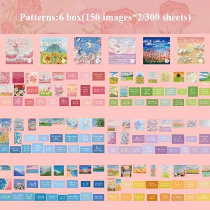 300pcs/pack Cute Stickers Film Paper Junk Journal Art-JournalTale