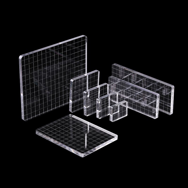 7 Types Clear Acrylic Stamp Block Transparent Silicone Stamp-JournalTale