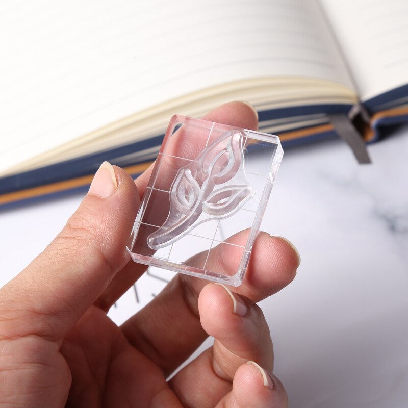 7 Types Clear Acrylic Stamp Block Transparent Silicone Stamp-JournalTale