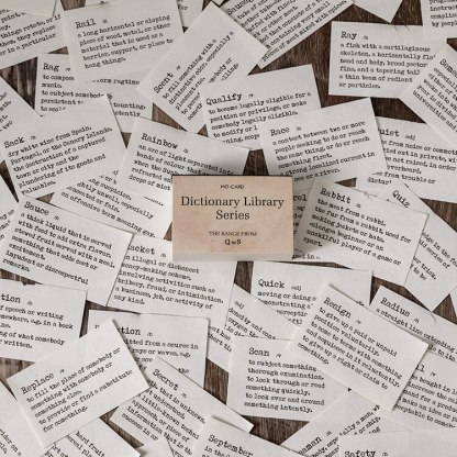 100pcs Dictionary Library Series Material Paper Scrapbooking-JournalTale