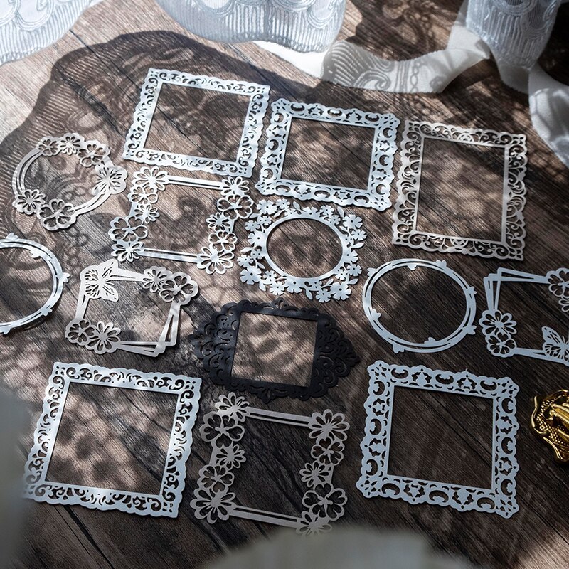 20 pcs Creativity Hollow out Decorative paper Diy collage-JournalTale