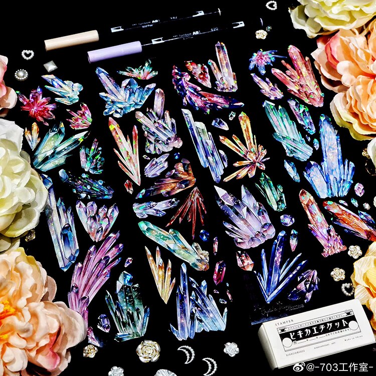 Crystal Diamonds Shiny PET Tape-JournalTale