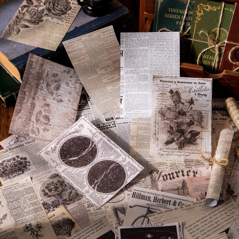 30 pcs/lot Vintage Material paper DIY Decorative collage-JournalTale