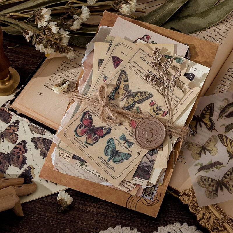 60pcs/boxed Vintage Boxed Stickers for Scrapbooking-JournalTale