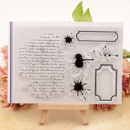 1pcs Antique Writing DIY Album Diary Rubber Clear Stamp-JournalTale