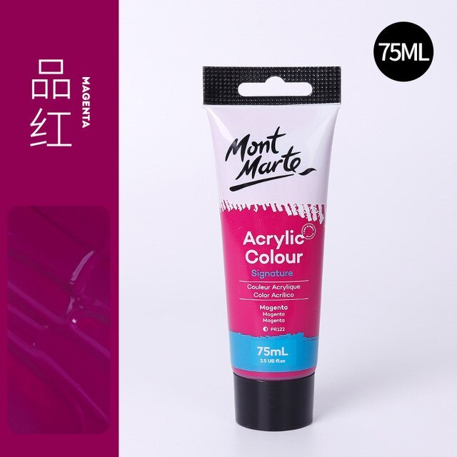 24 Colors 75ml Artist Acrylic Premium Paint-JournalTale