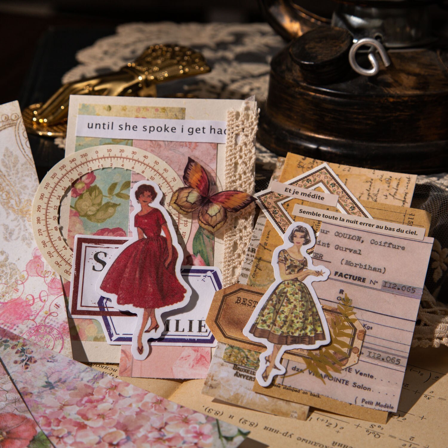 50pcs/1lot Scrapbook Sticker Vintage Memories Sticker-JournalTale