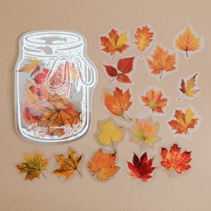35pcs Flower leaf bread in a bottle Decorative Stickers-JournalTale