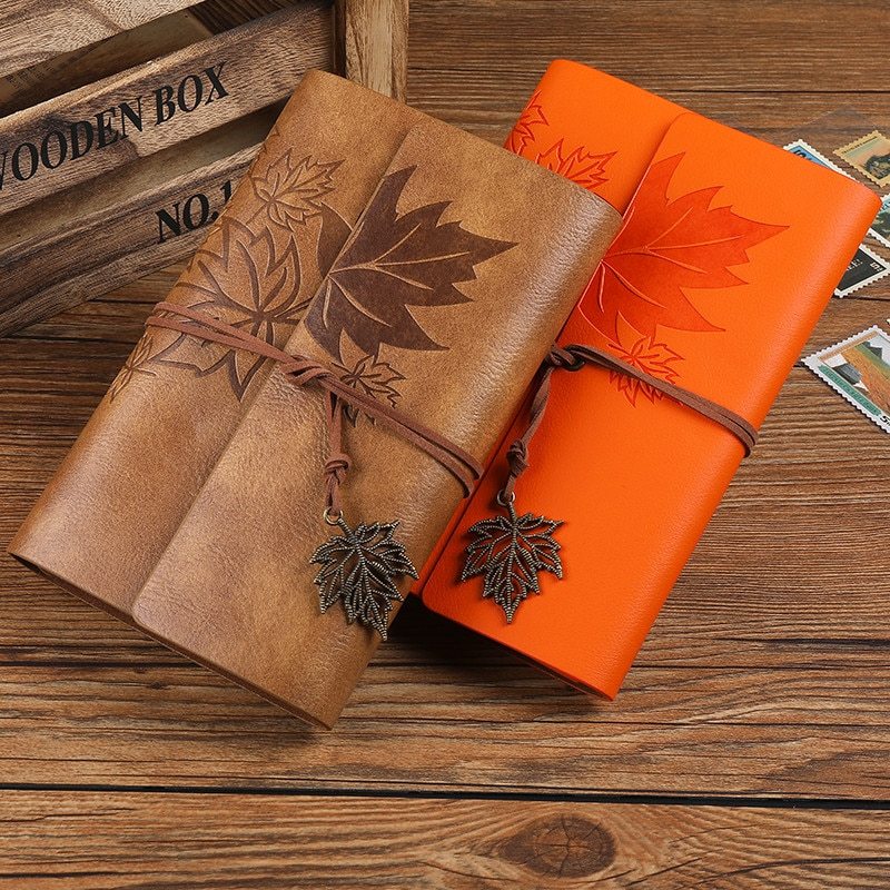 A5 A6 A7 Travelers Vintage Notebook PU Leather Blank-JournalTale