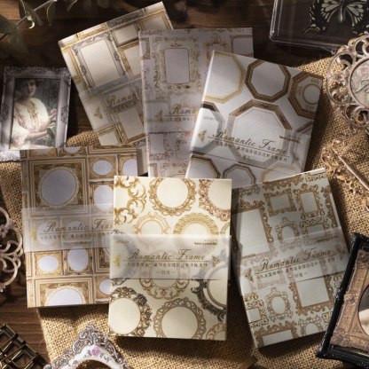 20pcs/lot Memo Pads Material Paper Vintage Framed-JournalTale