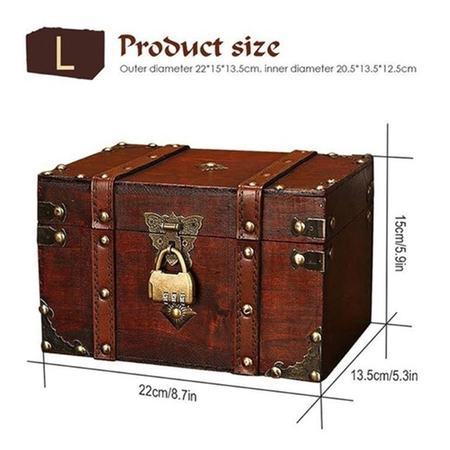 Wood Box Large Capacity Jewelry Case Moisture-proof-JournalTale
