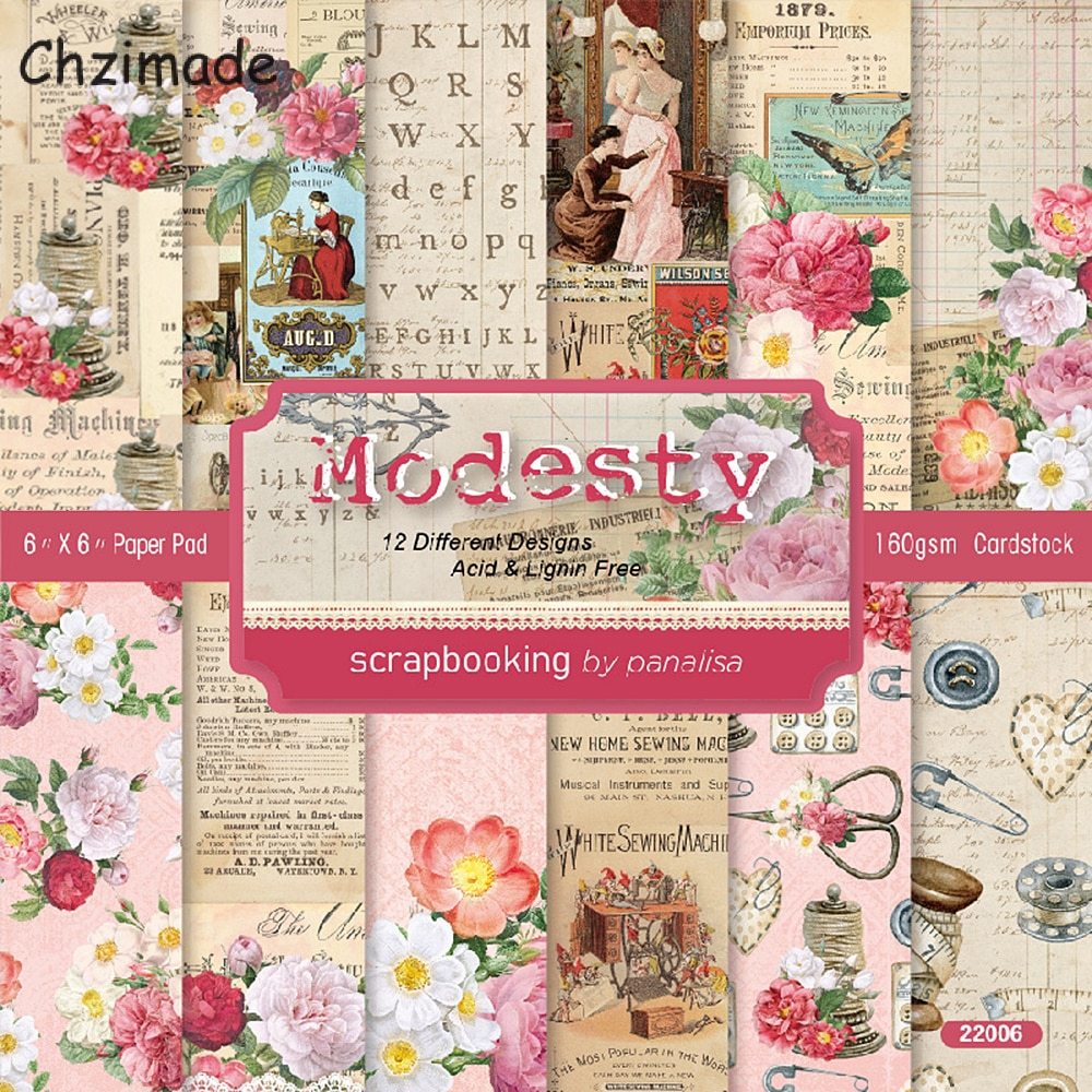 12 Sheets Future Letter Printed Scrapbooking Material Paper-JournalTale