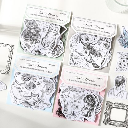 60pcs/1lot Scrapbook Sticker Vintage Sticker-JournalTale