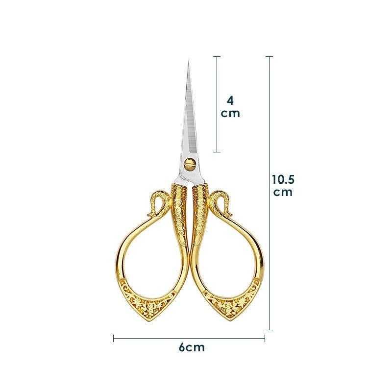 Antique Scissors Retro Cross Stitch Black Vintage Scissor