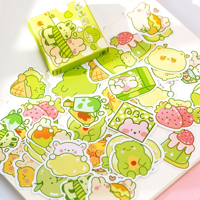 300pcs/box 6 Designs Cute Stickers for Bullet Journaling Scrapbooking kawaii-JournalTale