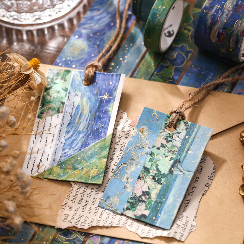 10 Rolls?Van?Gogh Galaxy?Washi Tape Set Decorative-JournalTale