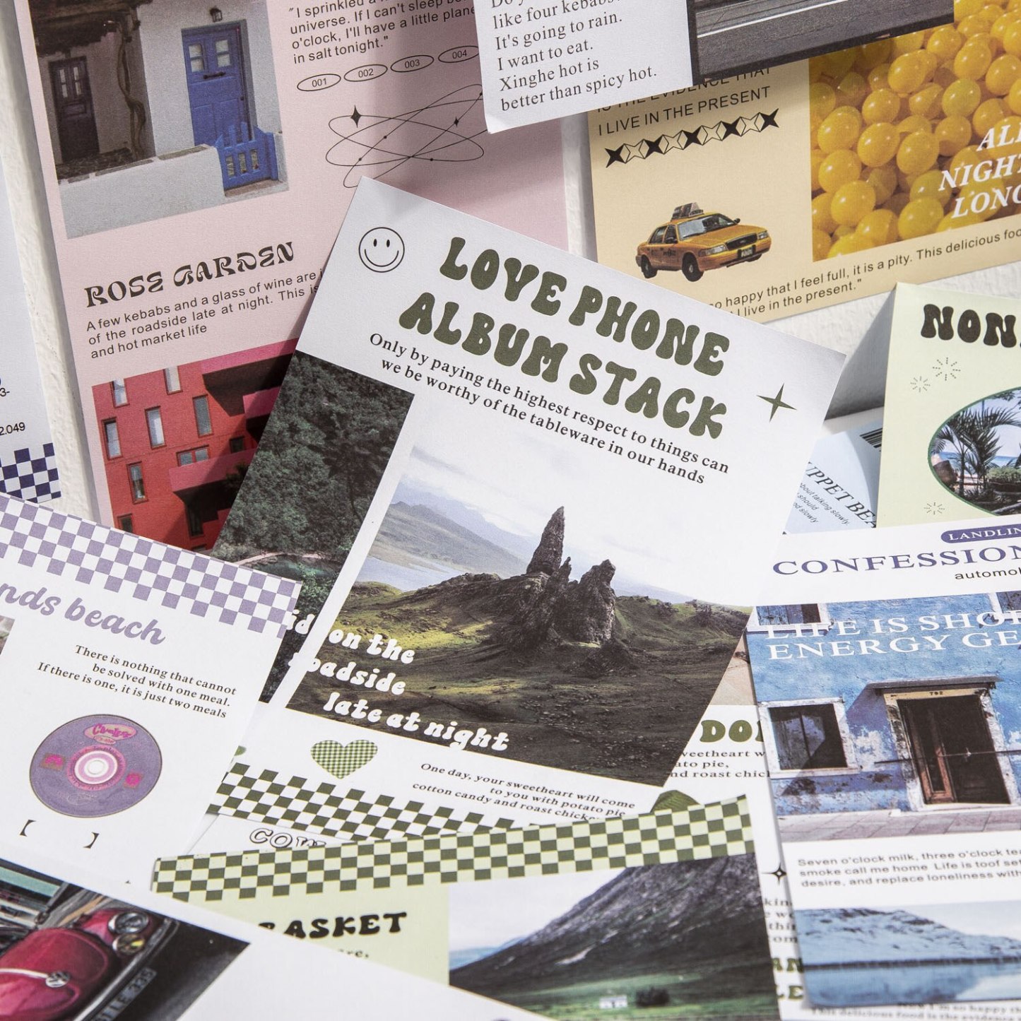 50pcs/lot Memo Pads Material Paper Island-JournalTale