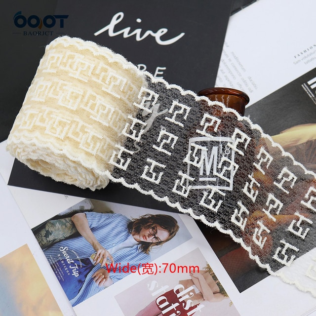 1Yards  Mesh Embroidered Lace Ribbon Materials-JournalTale