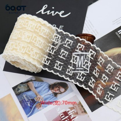 1Yards  Mesh Embroidered Lace Ribbon Materials-JournalTale
