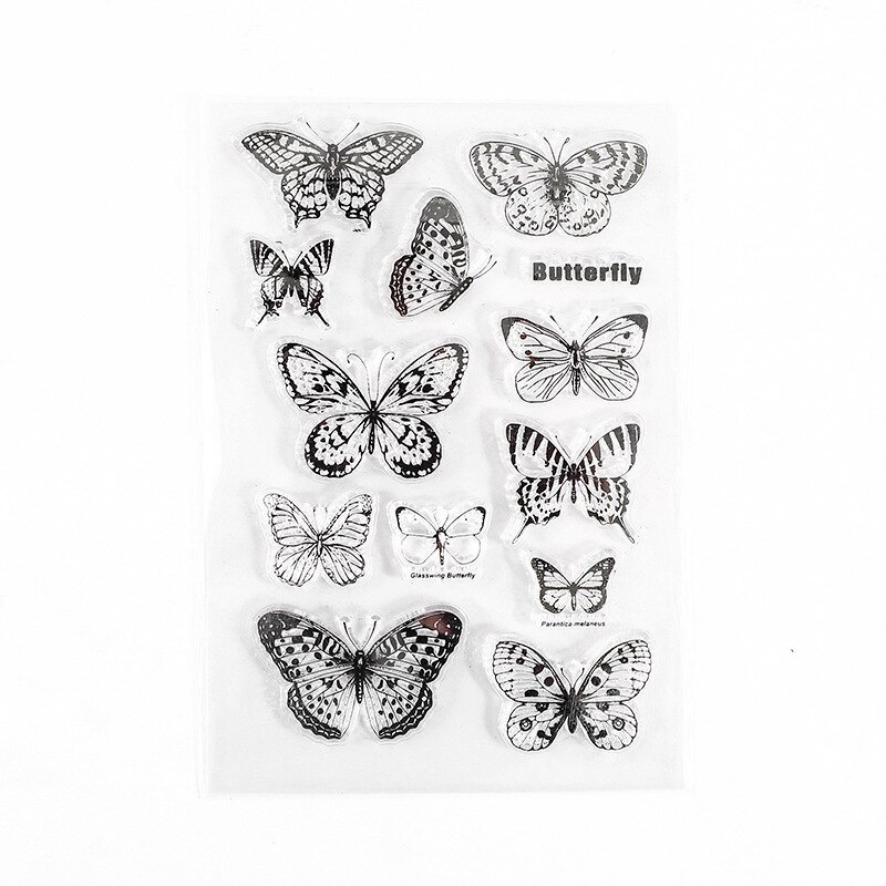 Minimalist Black White Transparent Stamp Creative Retro Scrapbooking-JournalTale