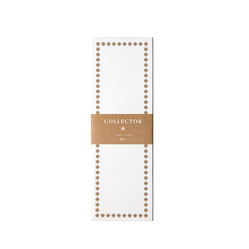 50pcs/lot Collector Simple Frame Memo Pads Sticky-JournalTale