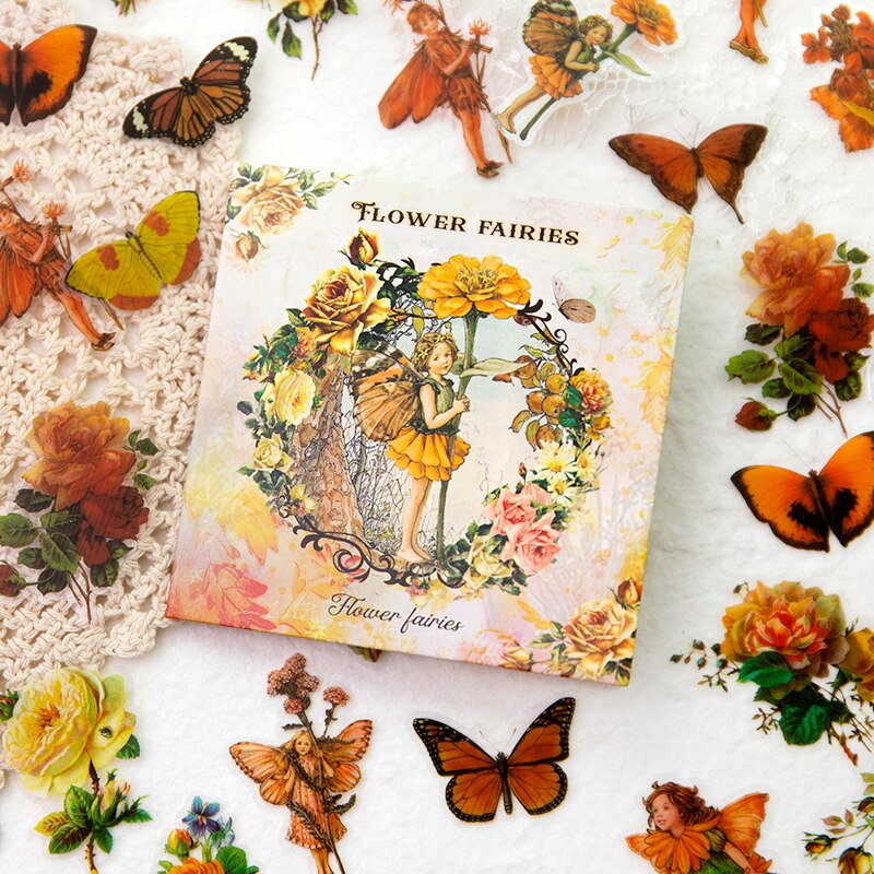 30pcs/pack Butterfly Stickers Waterproof PET Scrapbooking-JournalTale