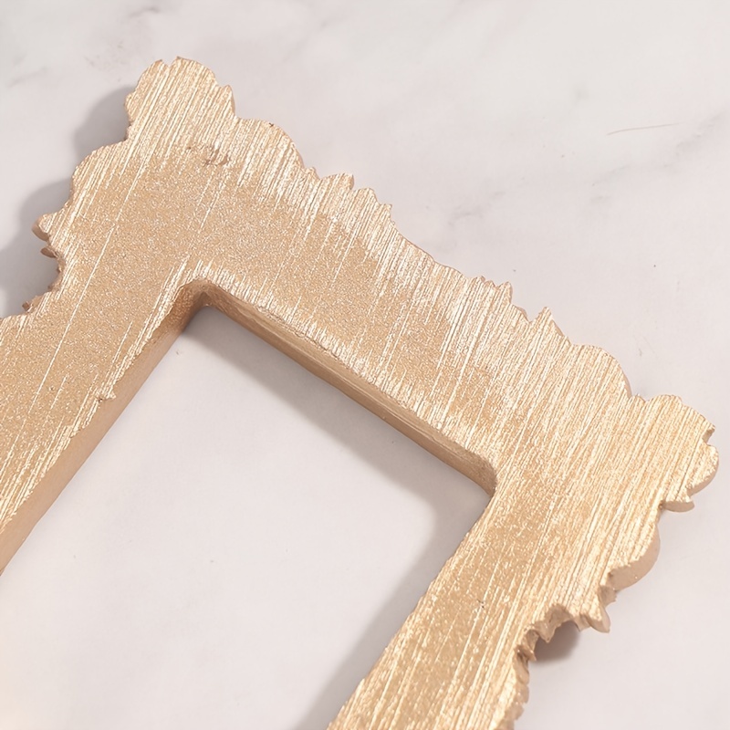 1pc Golden Picture Frame Vintage Relief Frames-JournalTale