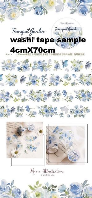 1 Loop Taiwan Meow Collection Floral Washi PET Tape-JournalTale