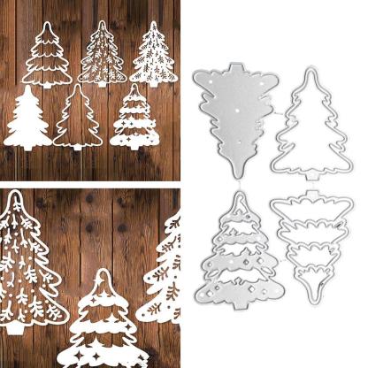 Christmas Trees Metal Cutting Dies Stencil Scrapbooking-JournalTale