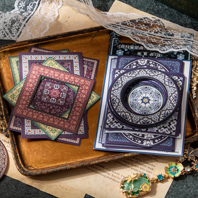30 pcs Vintage INS tearable Hollow frame Diy Diary Album-JournalTale