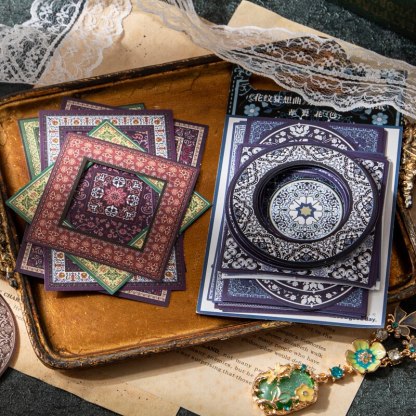 30 pcs Vintage INS tearable Hollow frame Diy Diary Album-JournalTale
