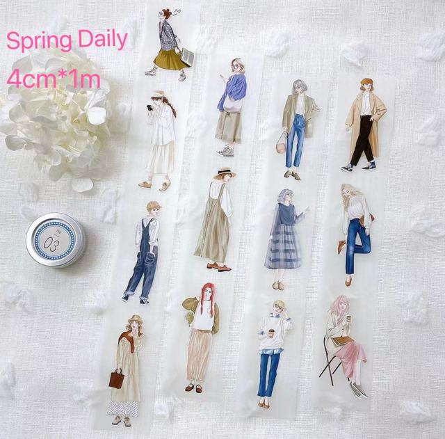 1 Loop Autumn Dreams Girl Washi PET Tape-JournalTale