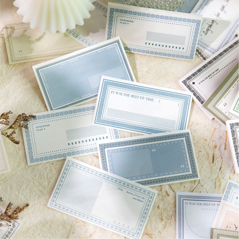 30pcs/lot Vintage Memo Pad with Frame Notes Pad-JournalTale