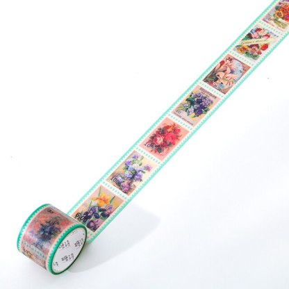 30mm*3m Stamp Style Washi Tape for Junk Journal-JournalTale
