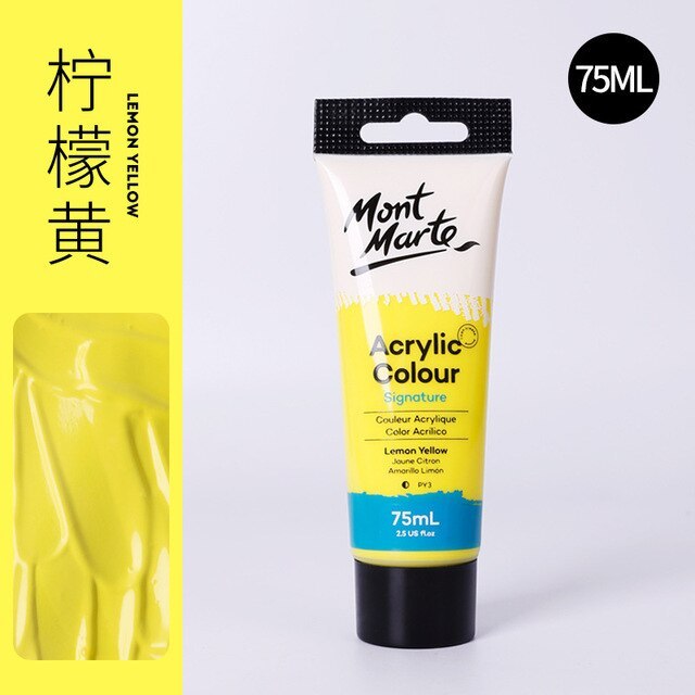 24 Colors 75ml Artist Acrylic Premium Paint-JournalTale