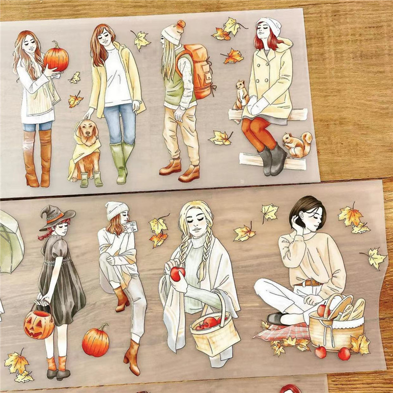 1 Loop Autumn Dreams Girl Washi PET Tape-JournalTale