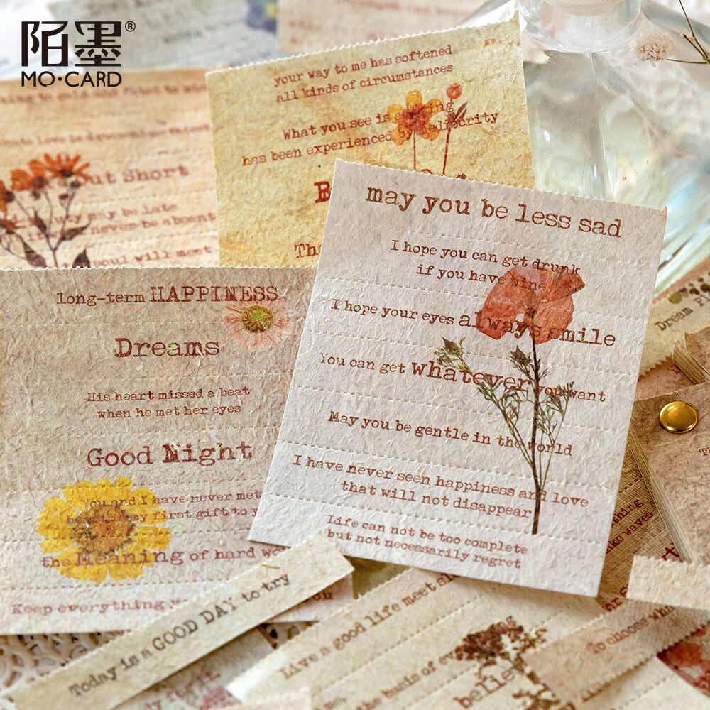 Vintage English Text Material Paper-JournalTale