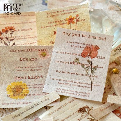 Vintage English Text Material Paper-JournalTale